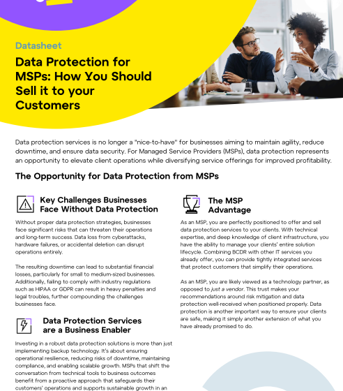  Why Data Protection Is a Must-Have for MSPs