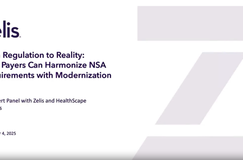  From Regulation to Reality: How Payers Can Harmonize NSA Requirements with Moderni