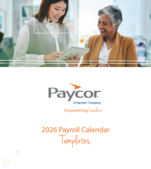  2026 Payroll Calendar Templates