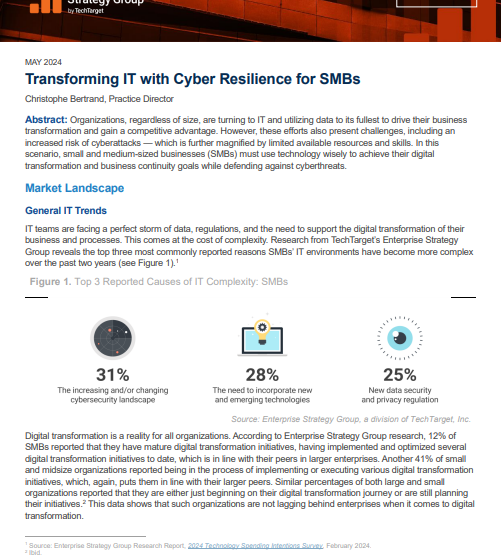  Transforming IT with Cyber Resilience for SMBs