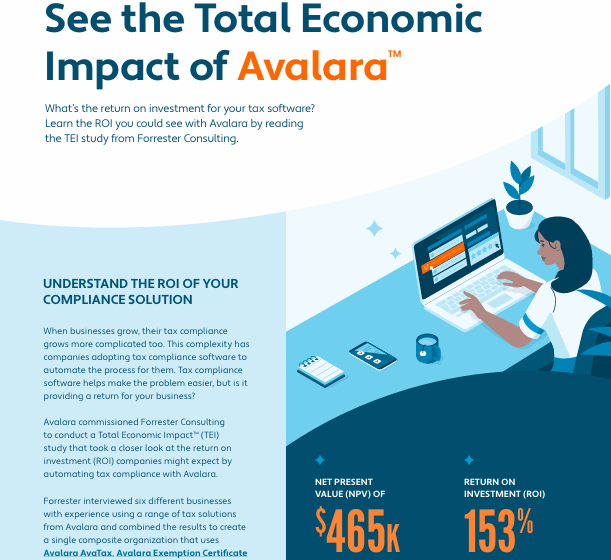  See the Total Economic Impact of Avalara