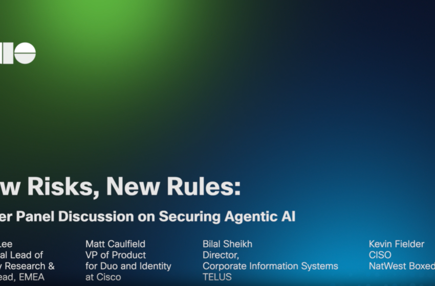  New Risks, New Rules: A Peer Panel Discussion on Securing Agentic AI