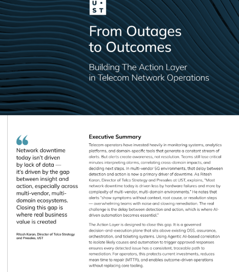  From Outages to Outcomes: Building The Action Layer in Telecom Network Operations