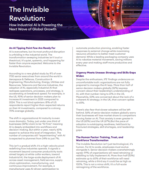  The Invisible Revolution: How Industrial AI is Powering the Next Wave of Growth