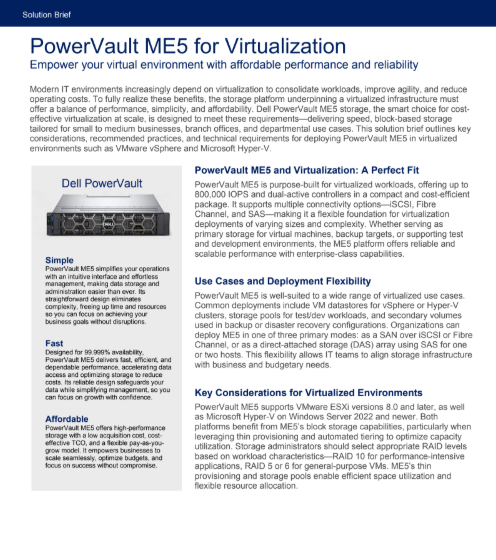  Gain the flexibility that diverse modern workloads demand with Dell PowerStore