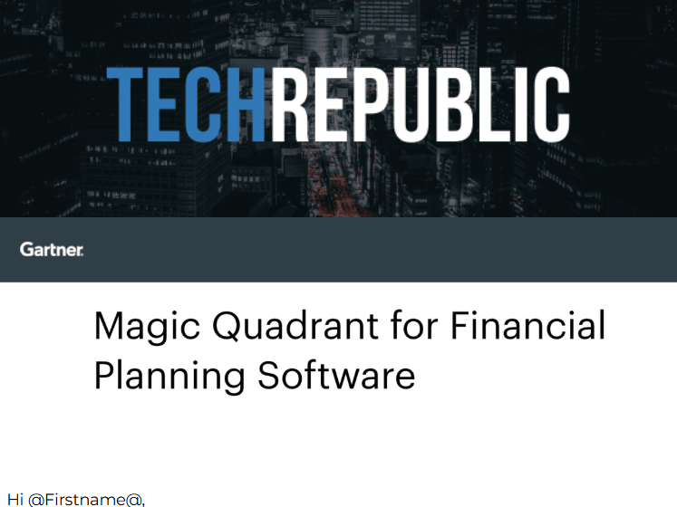  Gartner MQ: Financial Planning