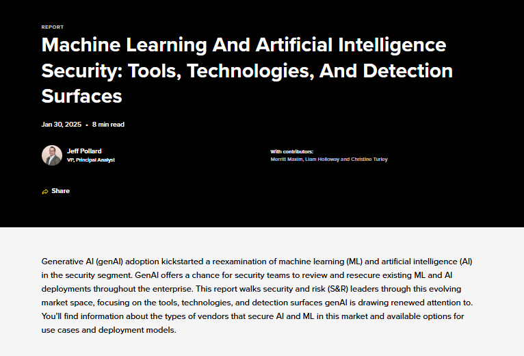  Machine Learning And Artificial Intelligence Security – Tools, Technologies, And Detection