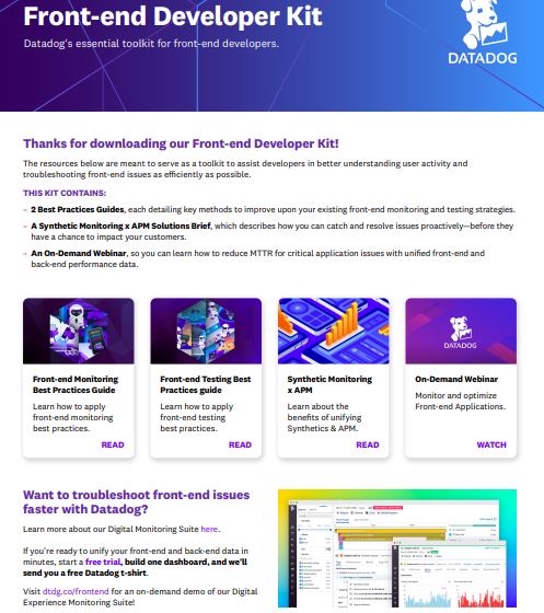  Datadog Front-end Developer Kit