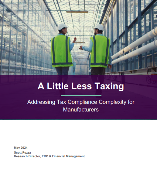  A Little Less Taxing: Addressing Tax Compliance Complexity for Manufacturers