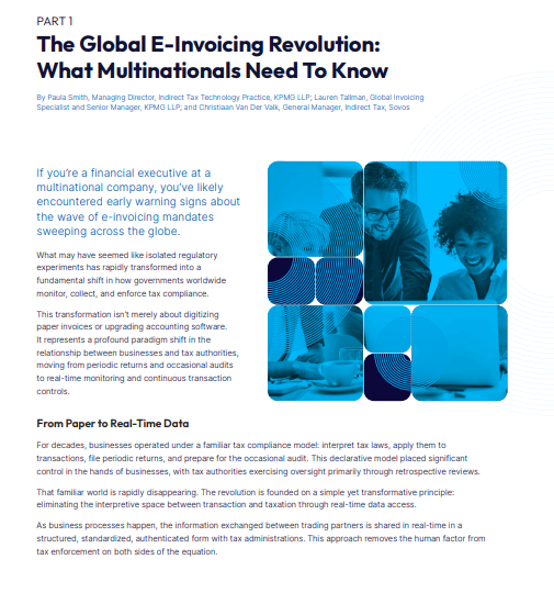  The Global E-Invoicing Revolution: What Multinationals Need To Know