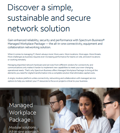 Infographic: Discover a simple, sustainable and secure network solution