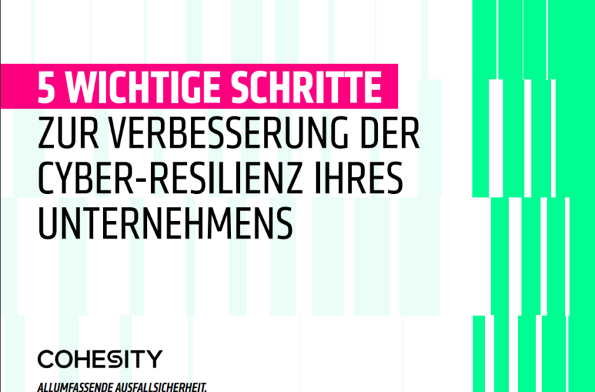  5 wichtige Schritte zur Verbesserung der Cyber-Resilienz Ihres Unternehmens