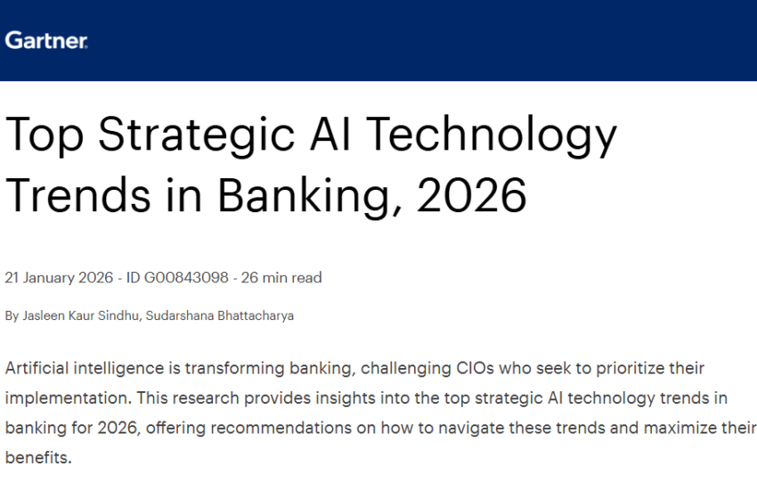  Top Strategic AI Technology Trends in Banking, 2026