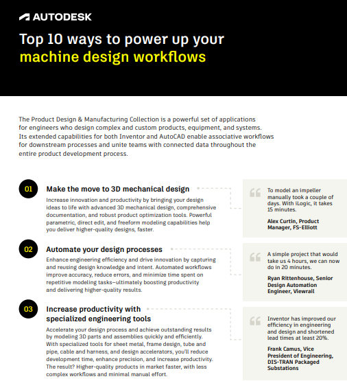  Top 10 Ways to Power Up Your Machine Design Workflows