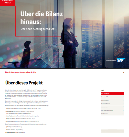  Erfahren Sie, wie CFOs das Zeitalter der digitalen Transformation anfuhren