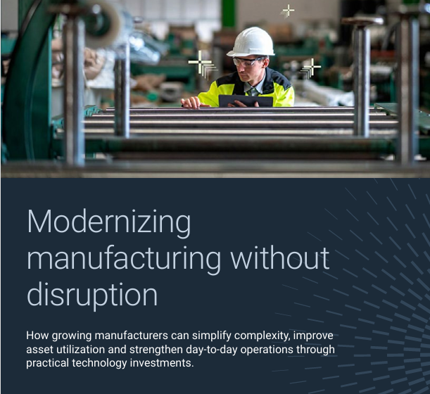  Modernizing Manufacturing Without Disruption