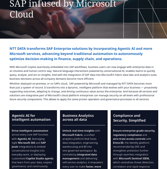  SAP infused by Microsoft Cloud