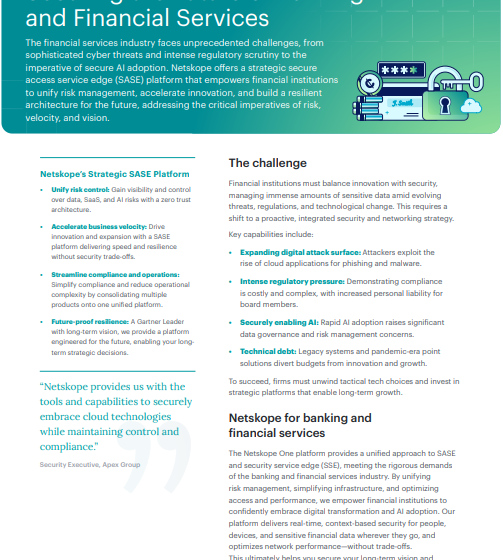 Securing the Future of Banking and Financial Services