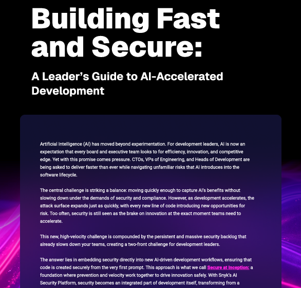  Building Fast and Secure: A Leader’s Guide to AI-Accelerated Development