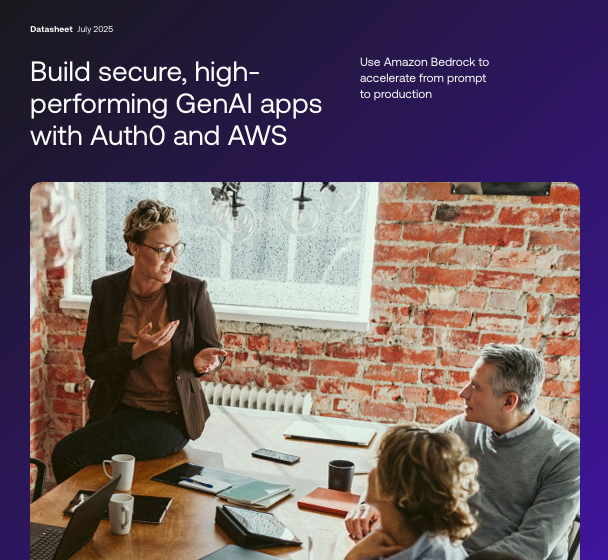  Build secure, highperforming GenAI apps with Auth0 and AWS