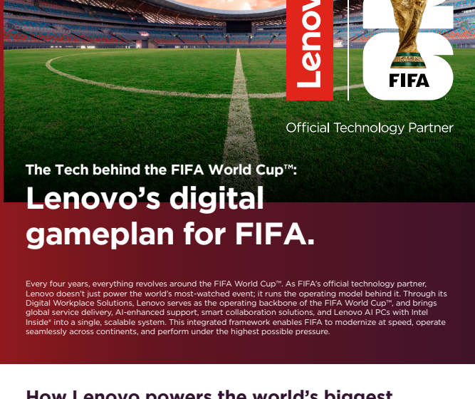  Infographic: Lenovos digital gameplan for FIFA.