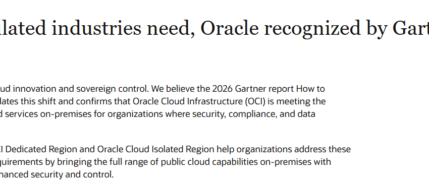  Gartner OCI delivers what regulated