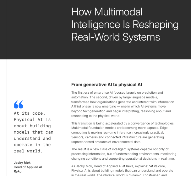  How Multimodal Intelligence Is Reshaping Real-World Systems