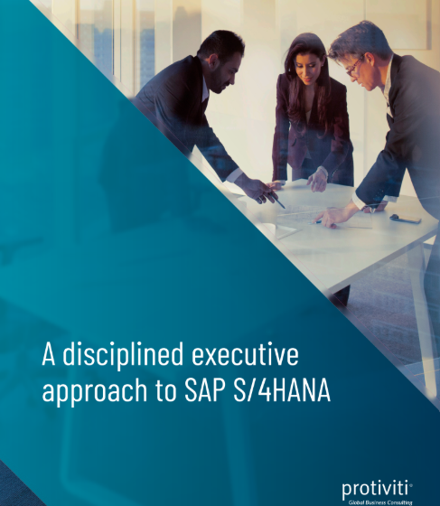  A Disciplined Executive Approach to SAP S/4HANA