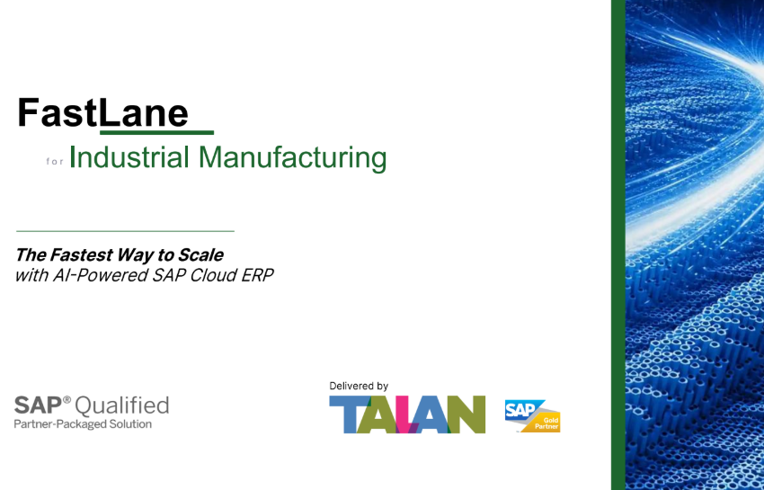  FastLane for Industrial Manufacturing