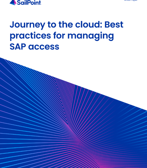  Journey to the cloud: Best practices for managing SAP access