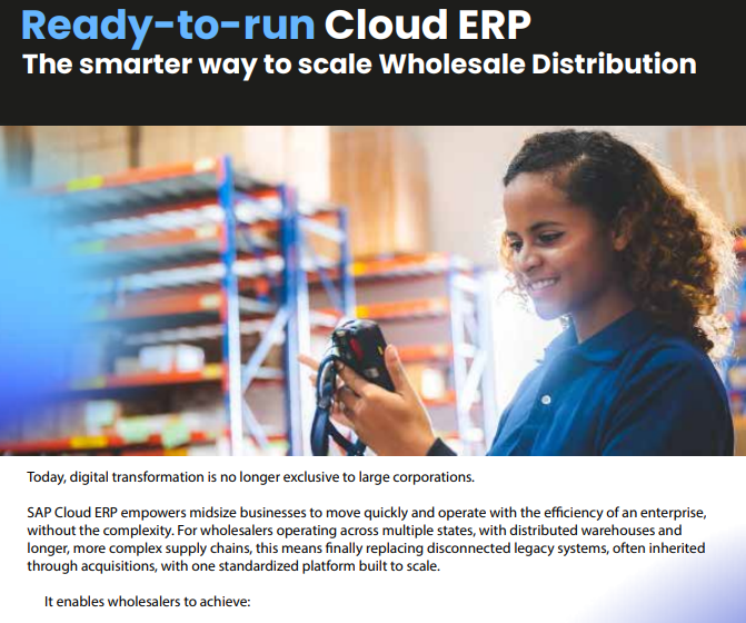  SAP Cloud ERP in 28 Weeks: Faster, Smarter Wholesale Distribution