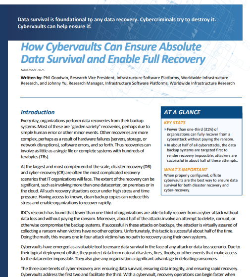  The Criticality of Offsite Backup