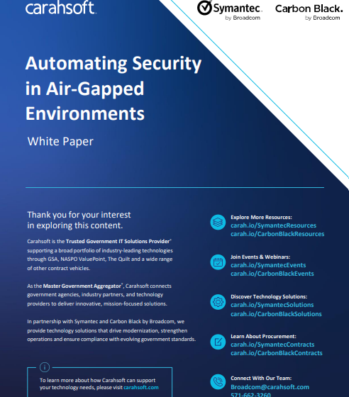  Automating Security in Air-Gapped Environments