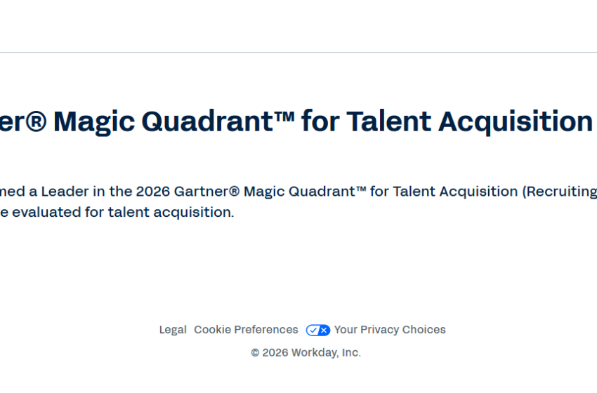  2026 Gartner Magic Quadrant for Talent Acquisition Suites