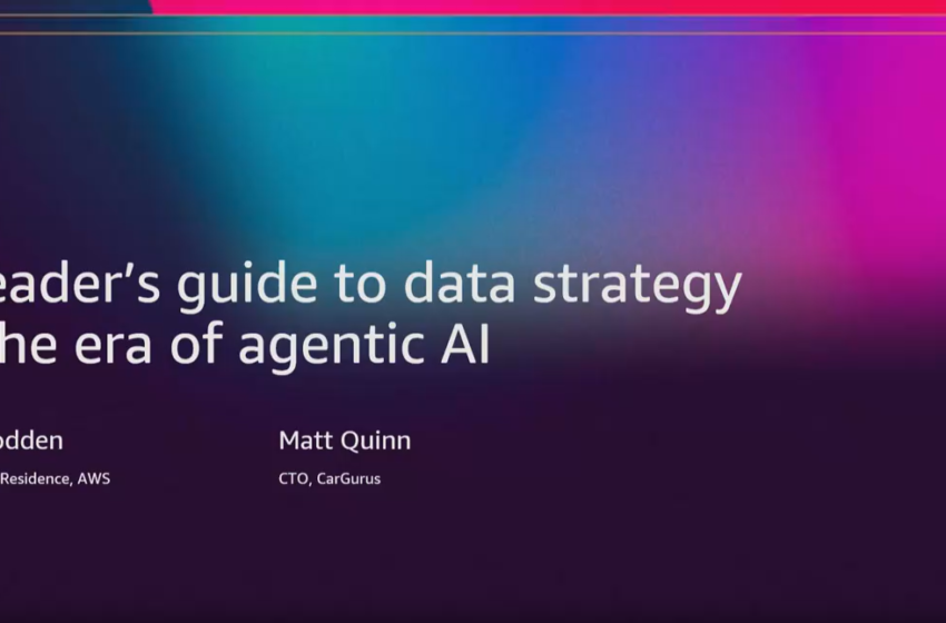 A leader’s guide to data strategy in the era of agentic AI