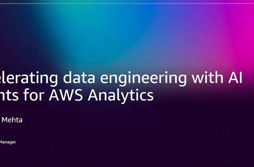  Accelerating data engineering with AI Agents for AWS Analytics