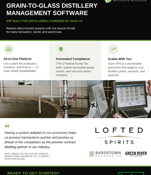 Grain-to-Glass Distillery Management Software