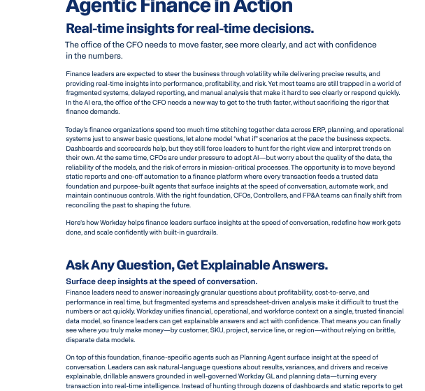 A New Day For The CFO: Agentic Finance in Action