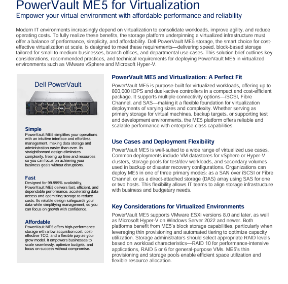  PowerVault ME5 Virtualization Solution Brief_UK