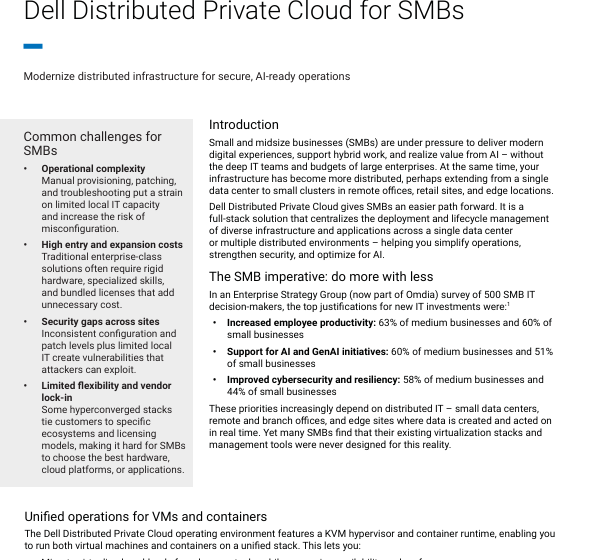  Dell Distributed Private Cloud for SMBs1_UK