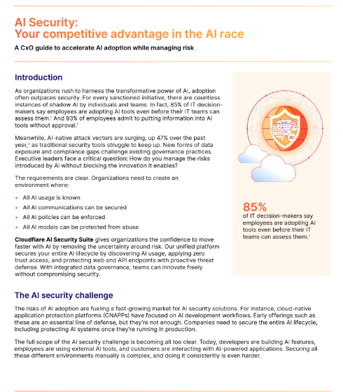  AI Security: Your competitive advantage in the AI race