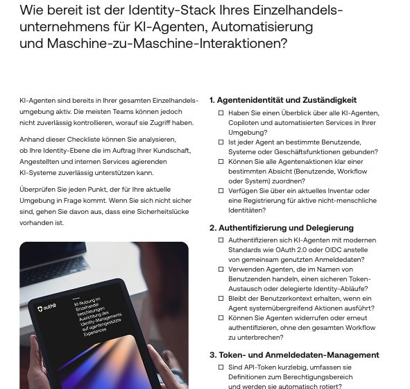  Checkliste zur Vorbereitung auf KI und Identity-Management