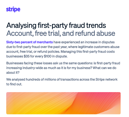  First Party Fraud Trends Infographic