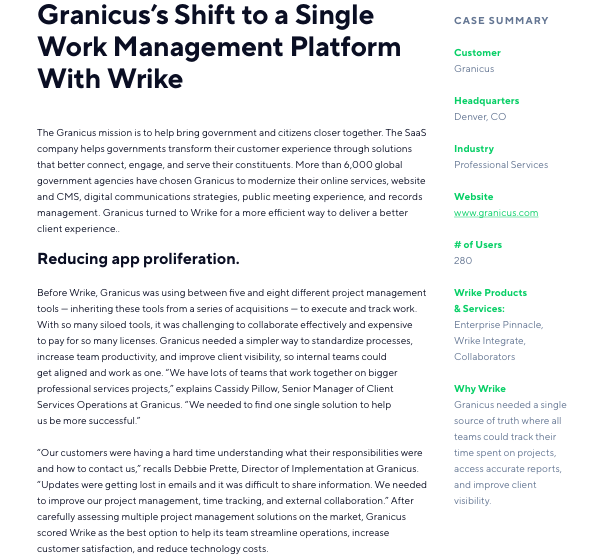  From Many to One: Granicus’s Shift to a Single Work Management Platform with Wrike