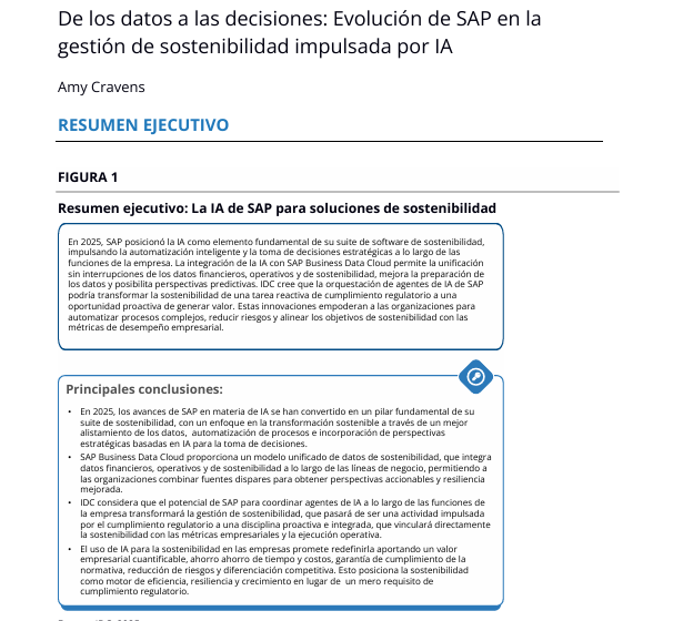  IDC: From Data to Decisions: SAP’s Evolution of AI-Driven Sustainability Management_ES local