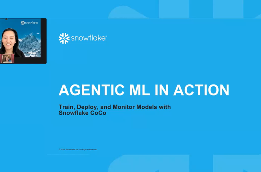  Agentic ML in Action: Train, Deploy and Monitor ML Models with Snowflake CoCo