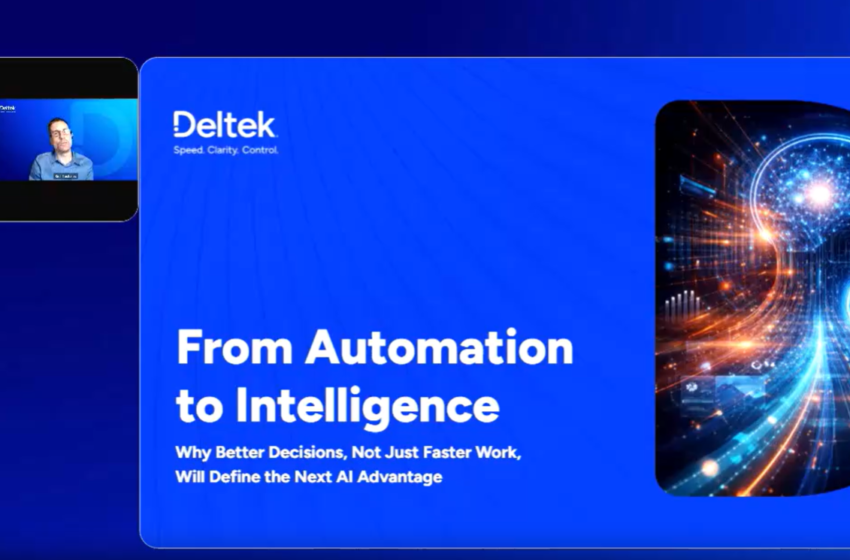  From Automation to Intelligence