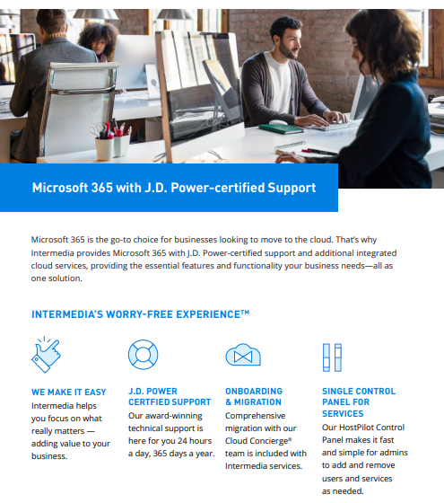  Microsoft 365 with J.D. Power-certified Support